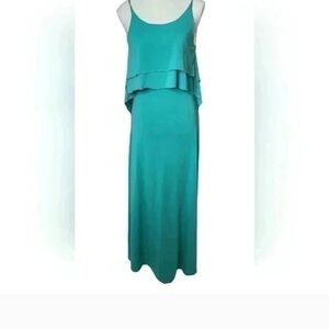 Summer Teal Layered Dress